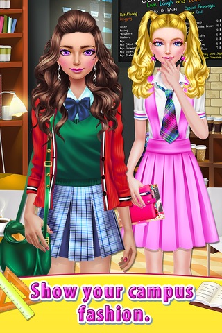 High School Girl - Dress Me Up: Face Change Game screenshot 4