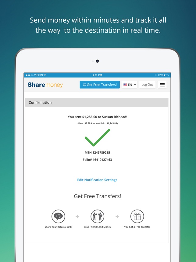 Sharemoney Money Transfers On The App Store - sharemoney money transfers on the app store