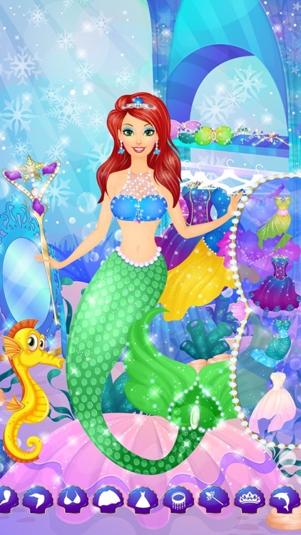Ice Princess Mermaid: Girl Makeup & Dress Up Games screenshot-3