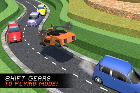 Real Flying Car Driver Simulator: Futuristic Game screenshot 4