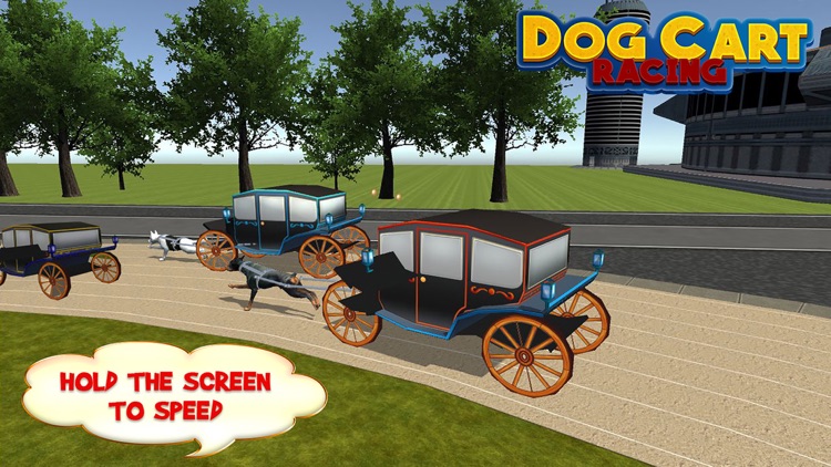 Dog Cart Race : sled dog race by driving  wagons screenshot-3