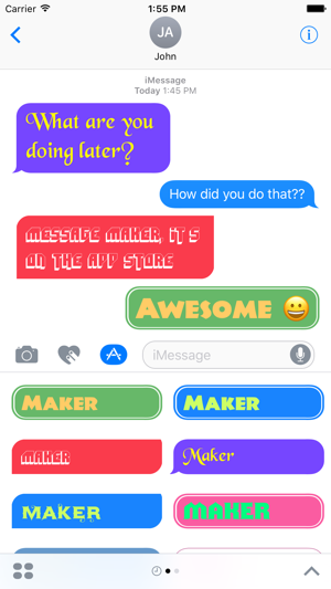 Message Maker - Custom Text Stickers(圖1)-速報App