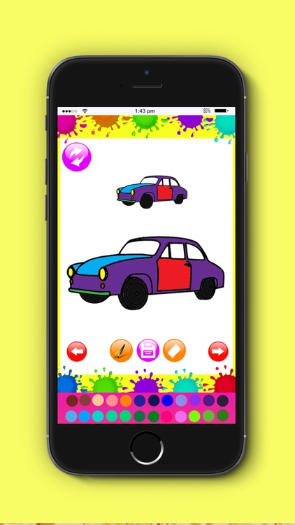 Cars Colouringbook -Kids Educational Coloring Game