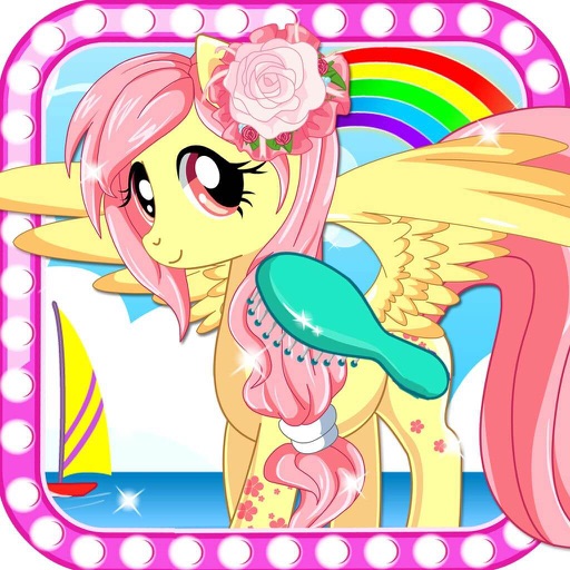 Princess Rainbow Pony-Girl Games iOS App