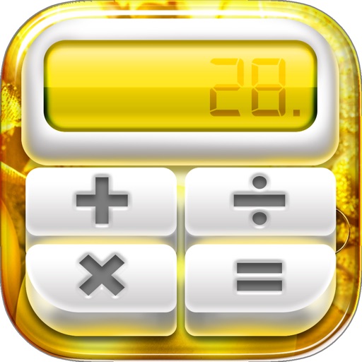 Calculator Wallpaper Yellow Color Keyboard Themes icon