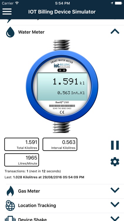 IOT Billing Device Simulator screenshot-3