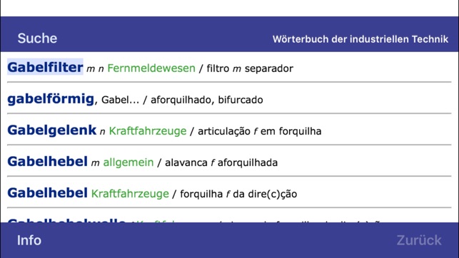 Wörterbuch Technik Portugiesisch <-> Deutsch(圖5)-速報App