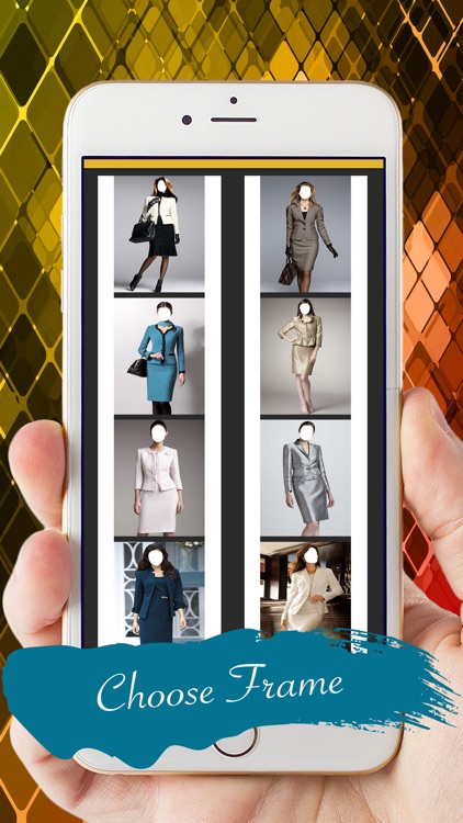 Elegant Women Suit Photo Montage