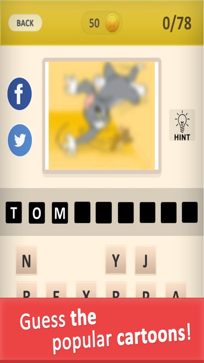 Guess the Cartoon Names! Word Puzzle Game