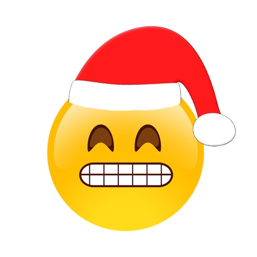 Emoji Christmas - Sticker with Santa,Holiday,Xmas