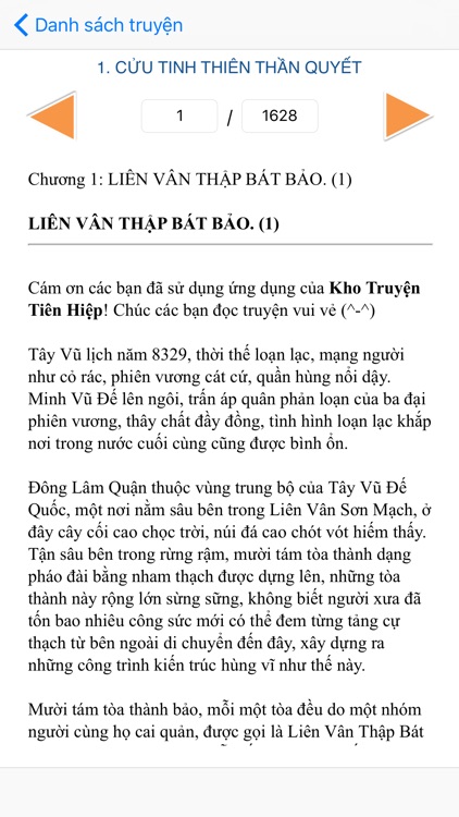 Truyện võ lâm - Truyền kỳ tiên hiệp - Sách Mobile