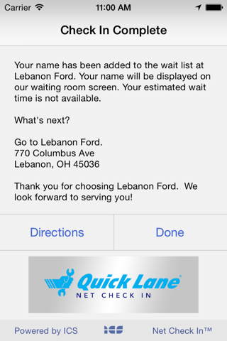 Net Check In - Lebanon Ford screenshot 3