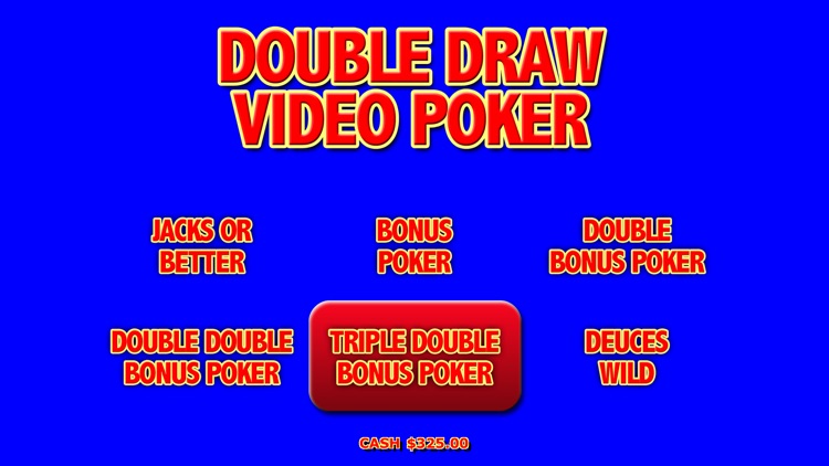 Double Draw Video Poker