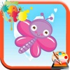 Funny Kids Butterfly Baby Coloring Version