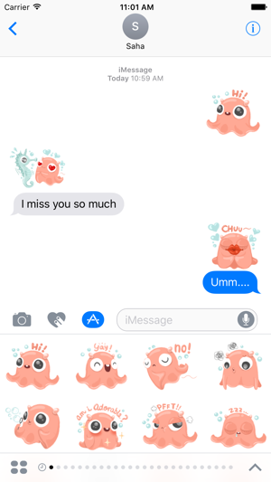 Funny Octopus Stickers(圖1)-速報App