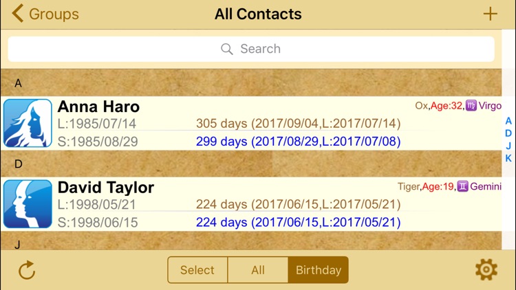 生日提醒 (農曆/陽曆) Birthday reminder