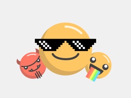 Super Smiley Emoticons is a stickers pakc that will enhance your  iMessage conversations with color and fun
