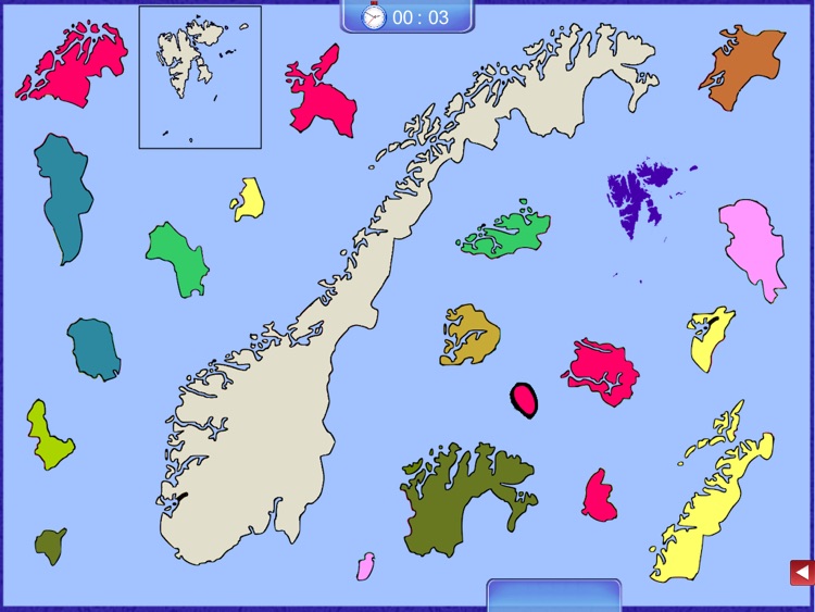 Norway Puzzle Map