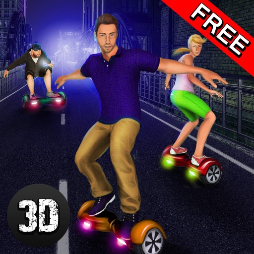 Hoverboard Stunts Racing Simulator 3D Icon