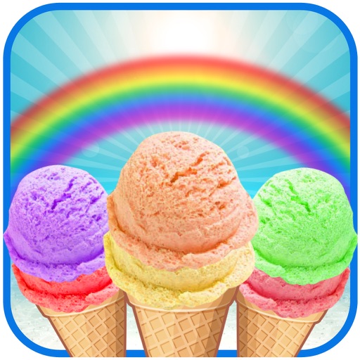 Rainbow Ice Cream Maker - Make Colorful Icecream iOS App