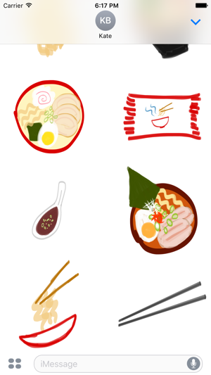 Ramen sticker pack, food pic stickers for iMessage(圖3)-速報App