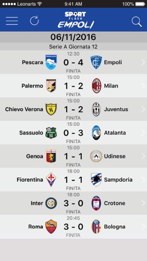 SportFlash Empoli(圖3)-速報App