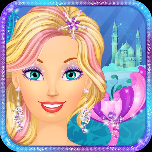 Ice Princess Mermaid: Girl Makeup & Dress Up Games icon