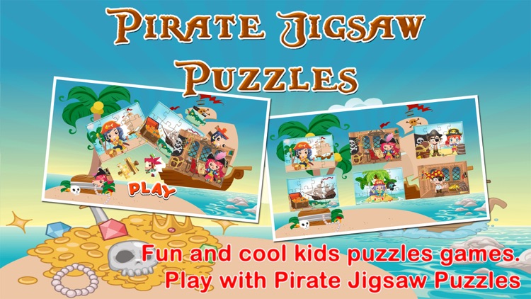 Cute Pirates Jigsaw Puzzles Educational Kids Games