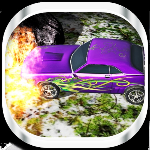 Purple Car Driving