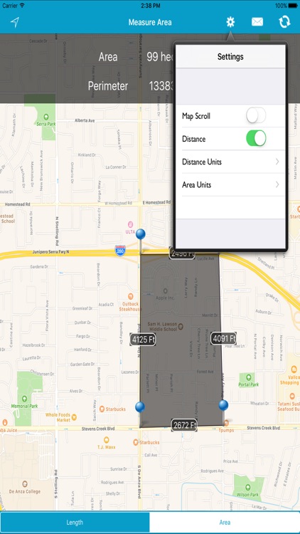 Area & Length Measuring on Map screenshot-3