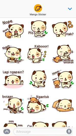 Pandadog (Bahasa Indonesia) - Mango Sticker(圖3)-速報App