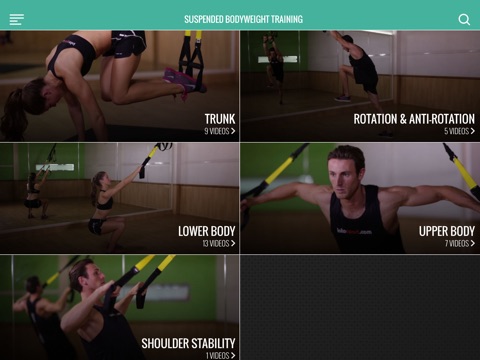 Suspended Bodyweight Training - exercise videos screenshot 2