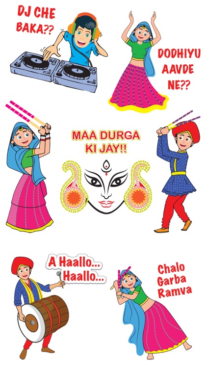 Navratri Stickers