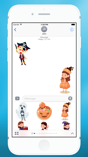 Halloween Cute Characters Sticker for iMessage(圖1)-速報App