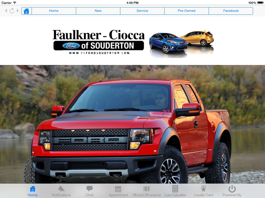 Faulkner Ciocca Ford Souderton screenshot 2