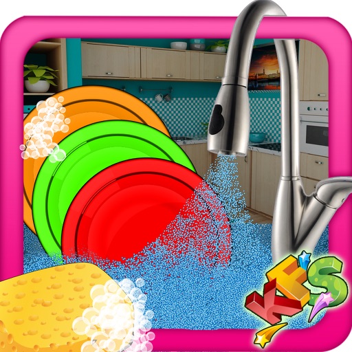 Girls Dish Washing – Kitchen Clean up Game icon