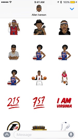 Allen Iverson ™ by Moji Stickers(圖3)-速報App