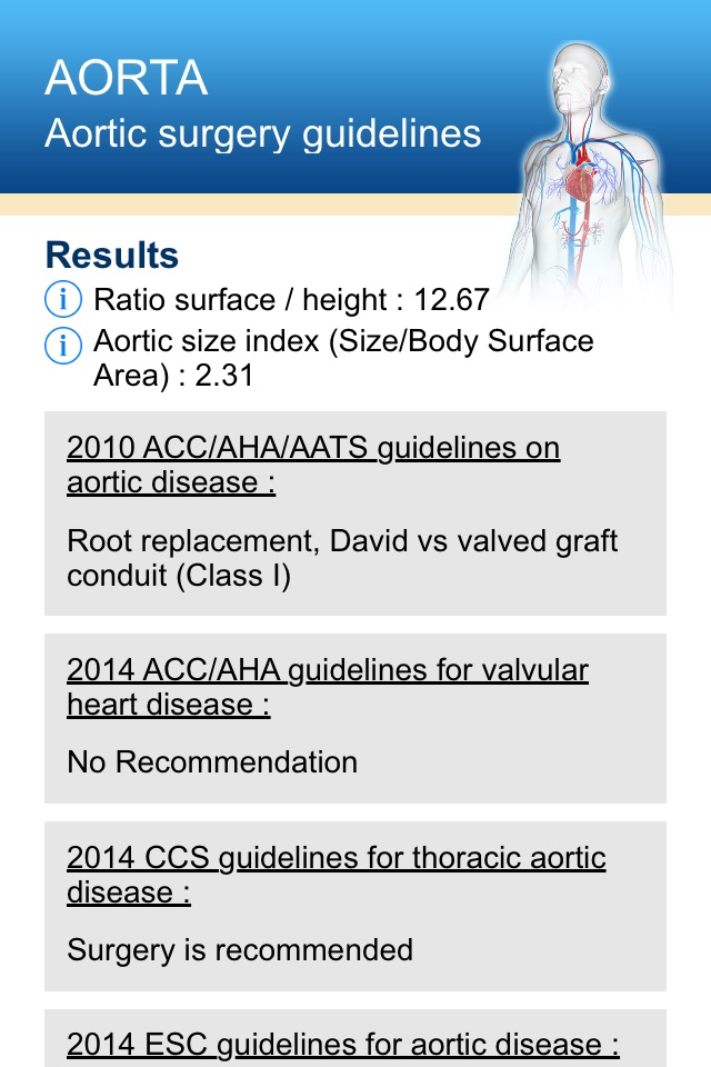 Aortic surgery guidelines screenshot 2
