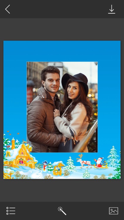 Holiday Xmas Picture Frame - Picture Editor