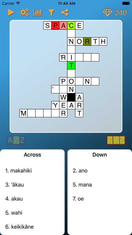 World Cross Word Hawaiian