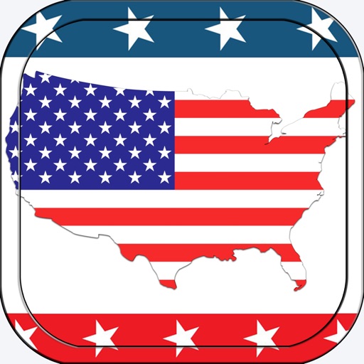 50 States Of United And America Capital Map Quiz Icon