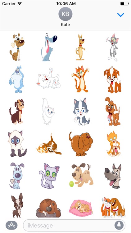 Cute Kitty and Puppy Stickers