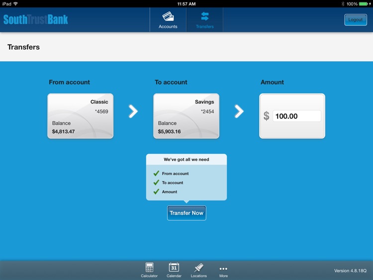 SouthTrust for iPad screenshot-3