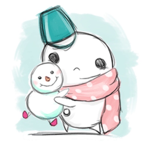 Lonely Snowman Stickers icon