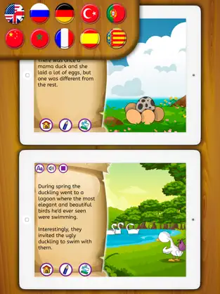 Screenshot 1 El Patito Feo Cuentos cortos clásicos infantiles iphone