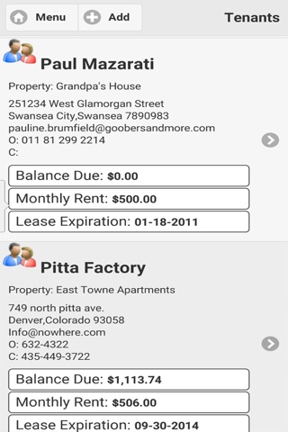 Landlord Tracks Mobile screenshot 3