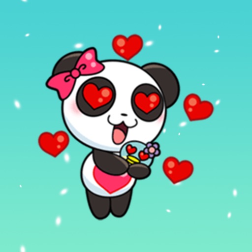 Girly Panda Sticker