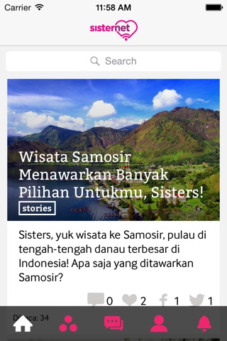 Sisternet screenshot 2