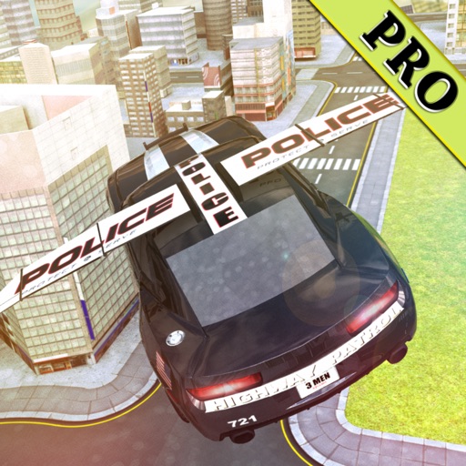 Free flying police car games iOS App