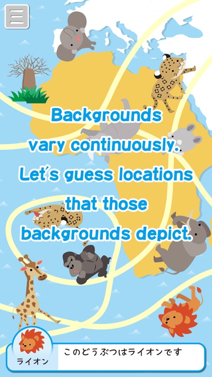 Touch & Move! African animals - Edu App